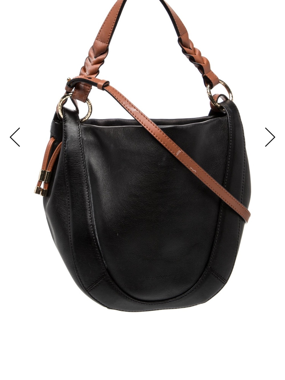 Ulla Johnson imogen hobo Classic Black & Brown Two-Tone